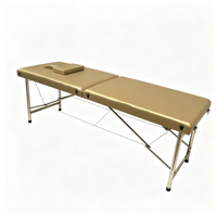 Table de massage portable et pliable avec renfort à double poutre pour une utilisation facile et pliable, idéale pour les cliniques, les salons de beauté et les centres de fitness