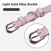 Collier personnalisé et sur mesure, tendance, réglable, doux, confortable, en cuir écologique, tressé à la main, mignon et à la mode pour chiens et chats
