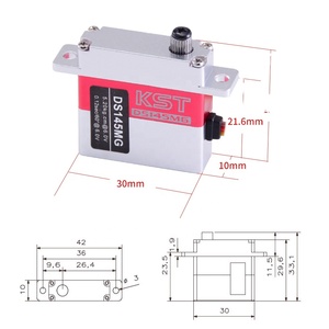 Servomoteur d'aile numérique en métal haute précision KST DS145MG 6V 5,2 kg 0,12 seconde pour planeur, robot, UAV, hobby, certifié CE/FCC - Product Image 5