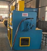 Machine de décapage de fil électrique par projection de billes avec contrôle PLC et moteur 103W pour le nettoyage des aciers