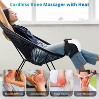 LJ Usine Personnalisée Électrique Pression Soins de Santé Masseur Vibration Soulagement de la Douleur Articulation Lumière LED Écran Tactile Genou Masseur