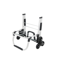 Chariot d'escalade pliable en aluminium avec 6 roues, chariot de courses de grande capacité, livraison de supermarché