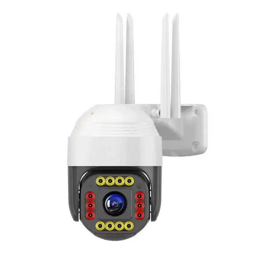 Câmera inteligente Tuya Cctv Ptz Wi-Fi com câmera de segurança IP de rastreamento automático IP66 2MP Full HD 1080p