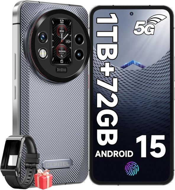 Oukitel Wp200 Pro 24gb+1tb 6.7 Rugged Smartphones 8800mah 108mp 5g Bt Earphone Design Android 15 Wifi 6 Nfc Gaming Mobile Phones