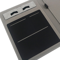 Carpeta organizadora de documentos de cuero A4 Carpeta de archivos de negocios con cubierta magnética