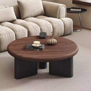 Tavolino da caffè <span class=keywords><strong>in</strong></span> <span class=keywords><strong>legno</strong></span> stile minimalista di lusso leggero, tavolino da tè rotondo retrò, tavolino da salotto popolare di alta qualità - Product Image 2