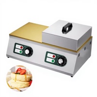 Fabricant de poêles à soufflé en acier inoxydable de 2600 watts, de gaufriers et de machines à gaufres soufflées de style japonais