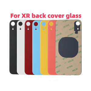 กระจกหลังสำหรับ iPhone XR ฝาหลังกระจกเปลี่ยนเร็ว ฝาครอบแบตเตอรี่แบบมีรูใหญ่ พร้อมกาว - Product Image 2