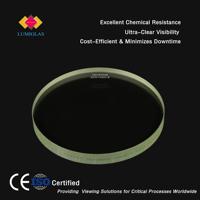 ISUNTON - Ventana de Visión de Vidrio de Borosilicato Templado Roscado, 110 mm, 12.5 m -100/+280, Resistencia a la Temperatura, 10 Bares
