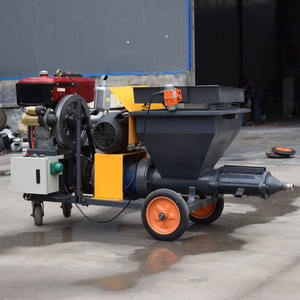 Mörtels prüh maschine Voll automatische Zementmörtel sprüh maschine Diesel kolbenpumpen sprüh maschine - Product Image 3