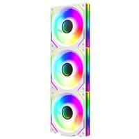 Ventilador para Caja de Ordenador Jungle Leopard Interstellar Block V2 de 12 cm con Rodamiento de Aceite, 68 CFM, 32 dBA, 3 W, ARGB, Compatible con Enfriamiento Modular