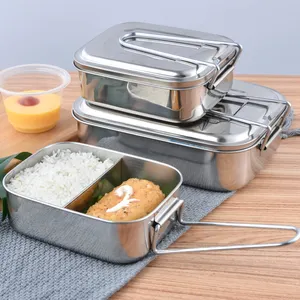 Metal Bento Lunch Box Leakproof Bento Stainless Steel Lunch Box Leak Proof With Compartment Stainless Steel Lunchbox Bento