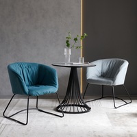 Chaises de salon modernes, luxueuses, colorées, douces, durables, écologiques, en tissu technologique avec pieds en métal, vente en gros