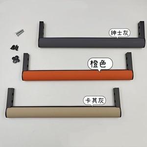 Tige de suspension en cuir haut de gamme avec tube rond en alliage d'aluminium Quincaillerie de garde-robe de qualité supérieure - Product Image 5