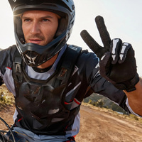 Gants de sport personnalisés pour motocross et cyclisme d'été, antidérapants, coupe-vent, pour moto tout-terrain, course, conduite, doigts complets, polyester