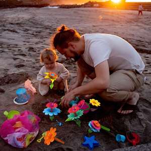 Jouets de construction Jardin de fleurs pour bébés, jouet STEM pour filles, jeu d'empilage pour enfants, ensemble de jeu de simulation de jardinage pour tout-petits - Product Image 6