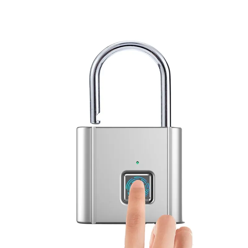Sicurezza di alta qualità impronta digitale allarme armadio serratura diario serratura intelligente Password impermeabile cancello esterno lucchetto di sicurezza