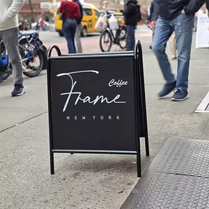 Metal A-<b>Frame</b> Sign Custom Color Shop Storefront Sign Stand Advertising a Board Sign Sidewalk Display Racks - Product Image 2
