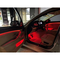 Pour BMW Série 5 F10 F11 F18 LED éclairage intérieur lumière ambiante App contrôle RGB lumières d'ambiance décoratives