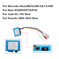 Para Porsche Cayenne para Bmw para Mercedes Benz ML GL R CLK clase AUX coche decodificador de fibra óptica caja amplificador adaptador BOSE Audio