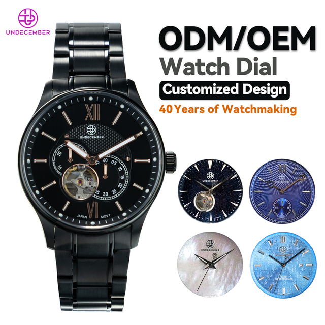 Undecember ODM/OEM Skeleton Mechanical Watch 5ATM Water Resistance Factory Luxury Stainless Steel Automatic Men's Watches