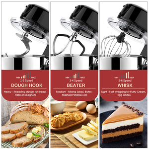 Bán buôn 7L Cookie nước trái cây Máy xay sinh tố Pasta maker Slicer Xúc Xích bột kneader đa chức năng đứng Mixer cho nhà bếp - Product Image 3