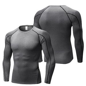 Camicia da allenamento Fitness a compressione da uomo OEM/ODM <span class=keywords><strong>maglietta</strong></span> <span class=keywords><strong>attillata</strong></span> da palestra sportiva con Bodybuilding a maniche lunghe <span class=keywords><strong>maglietta</strong></span> <span class=keywords><strong>nera</strong></span> da ginnastica <span class=keywords><strong>attillata</strong></span> - Product Image 3