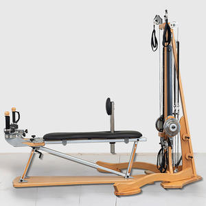 <span class=keywords><strong>Precio</strong></span> al por mayor Servicios OEM Romany Equipo de Pilates Reformer de madera de arce resistente, ecológico y seguro con alambre de piano importado - Product Image 4