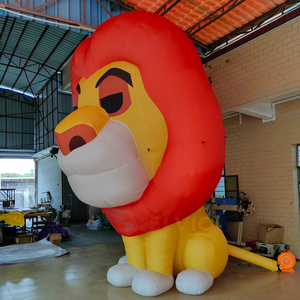 Mascota Inflable Gigante Personalizada de Animales Lindos, Personaje de Dibujos Animados <span class=keywords><strong>del</strong></span> <span class=keywords><strong>Rey</strong></span> León, Globo Inflable de León para Eventos Temáticos - Product Image 2