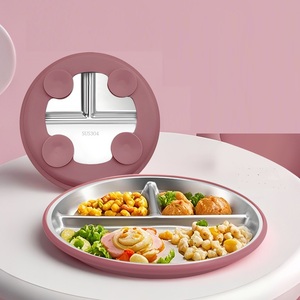 Juego de Alimentación para Bebés Ecológico y Colorido 6 en 1, Juego de Cubiertos y Platos Manuales para Niños - Product Image 3