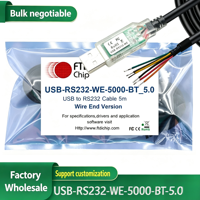 Kabel Serial USB ke RS232 USB-RS232-WE-1800-BT-5.0 dengan Chip FT232RQ Asli, Kompatibel dengan Windows 11 10 8 7 Linux MAC OS