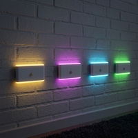 Lampes de nuit LED à détecteur de mouvement rechargeables, blanc chaud, pour salle de bain, couloir, chambre à coucher, chambre d'enfant, cuisine, escalier