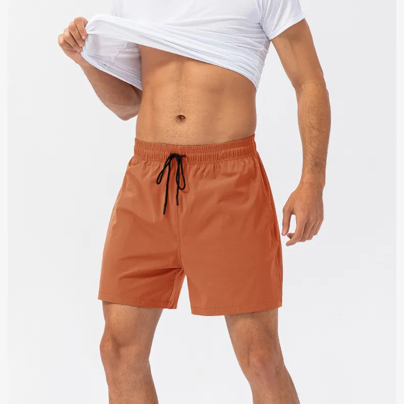Pantalones cortos de verano para hombre con malla interior gimnasia fitness ejercicio entrenamiento ropa de entrenamiento pantalones cortos con cordón al por mayor