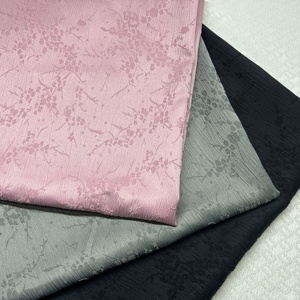 Jacquard en polyester tissé en rayonne imitée <span class=keywords><strong>250D</strong></span> avec motif de fleur de prunier dimensionnel en relief 3D texturé floral - Product Image 4