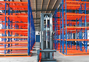 High-Bay Heavy-Duty Beam-Type Cold-Rolled Steel Adjustable Mobile Thickened <strong>Narrow</strong> Aisle Warehouse <strong>Shelving</strong> for Inventory - Product Image 3