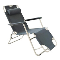 Outdoor Enjoy Sunshine Chaise de camping pliante réglable et facile à plier Chaise de plage pour le confort