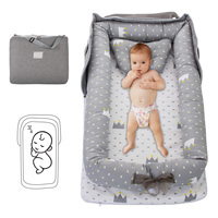 प्रमाणीकरण बेबी बच्चों की गाड़ी foldable बच्चे बिस्तर बच्चे सह-सो Cribs और Cradles Lounger तकिया 100% कपास नरम नवजात Lounger