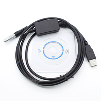Câble de transfert de données USB vers 5 broches mâle DNA Digital Levels GEV189(734700) pour station totale Leica vers WIN7 WIN8