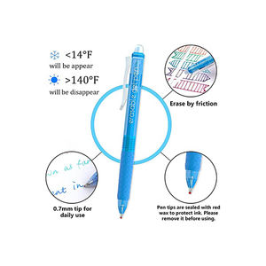 Plastic Erasable Gel <b>Pen</b> Custom Business School Office High Temperature Disappear Ink <b>Pen</b> With Eraser - Product Image 4