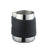 Jarra de acero inoxidable para espumar leche, café, Latte, Espresso, con silicona antiadherente, superventas