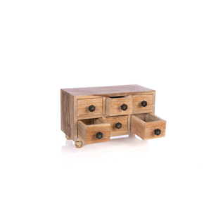 Best Seller Nono Elegant 6-Drawer Storage Solution <b>Square</b> Wood Material for Bedrooms Living Rooms Other Spaces Small Size - Product Image 4