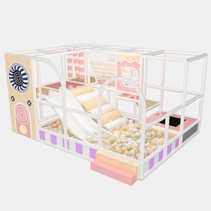 Moderno y Novedoso Parque Infantil Interior de Plástico Suave Personalizado con Temática de Macaron para Niños - Product Image 1