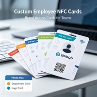 Großhandel ISO-Modell Bedruckbare Leere NFC PVC-Karten 13,56MHz mit Chips 213/215/216 Wasserdicht für Geschäfts- und Sozialkommunikation