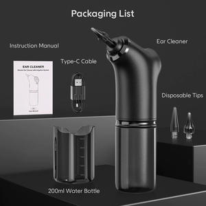 Nettoyeur d'oreilles électrique portable, irrigateur pour l'élimination du cérumen, outil de nettoyage d'oreilles sûr, dispositif de lavage doux pour les oreilles, pour usage personnel - Product Image 3