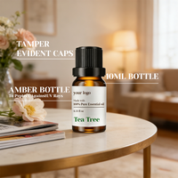 Coffret Cadeau d'Huiles Essentielles de Lavande et d'Arbre à Thé 100% Pures et Biologiques avec Acide Kojique et Citron Vert pour l'Aromathérapie et le Soulagement du Stress
