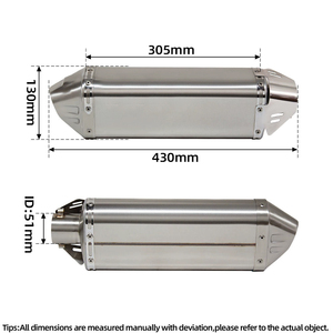 Pot d'Échappement pour Moto ATV Quad Vélo de Plage Échappement de Moto pour Yamaha Raptor700 RAPTOR 700R 2015-2024 Silencieux - Product Image 5