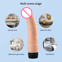 Gerçekçi Silikon Çubuk Dildo Stimülasyonu 10 Hızlı Şarj Edilebilir Dildo Yetişkin Oyuncağı Kadınlar için Titreşimli Mini AV Çubuk