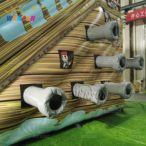 Château gonflable et toboggan combinés WINSUN, nouveau design, bateau pirate commercial, en PVC, pour centres commerciaux et jardins, usage public - Product Image 6