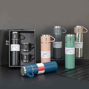 Vaso Térmico Moderno de Acero Inoxidable con Asa y Tapa, Incluye Caja de Regalo, Set de Vasos Térmicos - Product Image 1