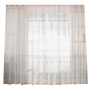 Rideau de séparation en tissu pur, décoration Simple et moderne de style nordique, en treillis, pour <span class=keywords><strong>baie</strong></span> <span class=keywords><strong>vitrée</strong></span>, balcon, fenêtre sauvage, pur - Product Image 1